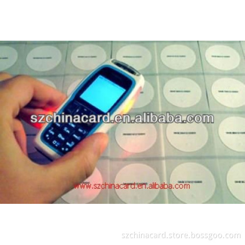 13.56Mhz Plastic PVC RFID Smart baggage tag sticker